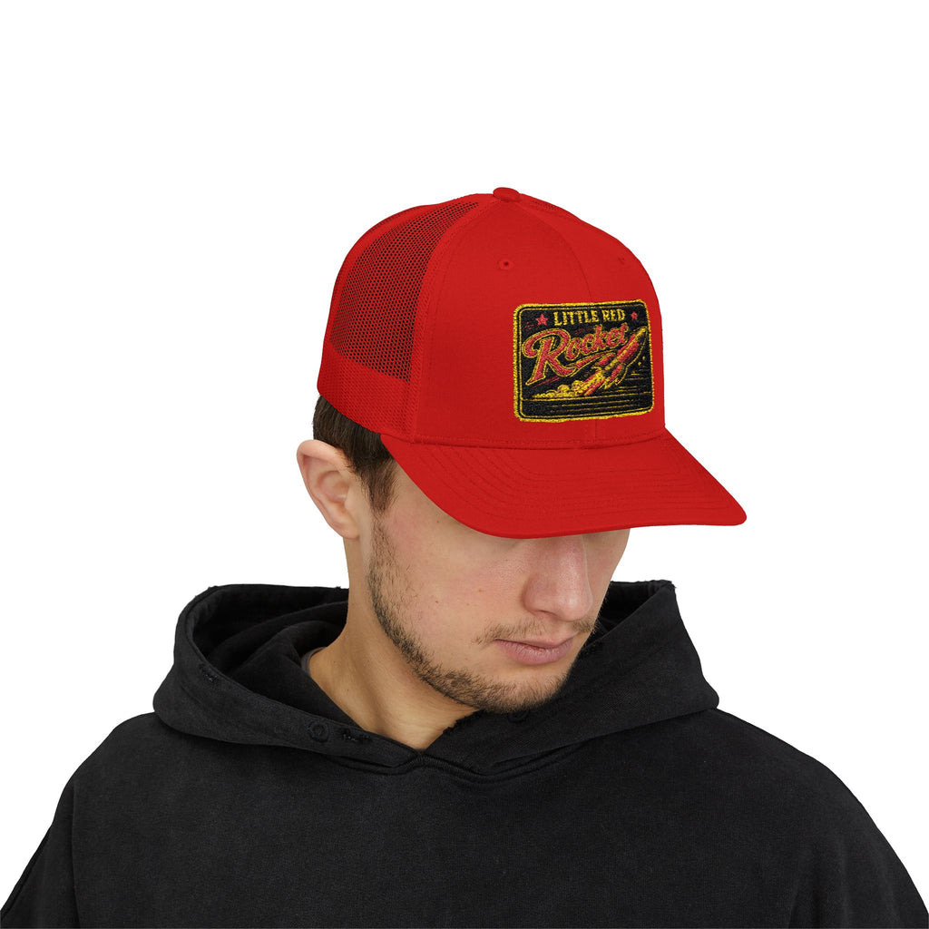 Retro 'Little Red Racing' Trucker Cap