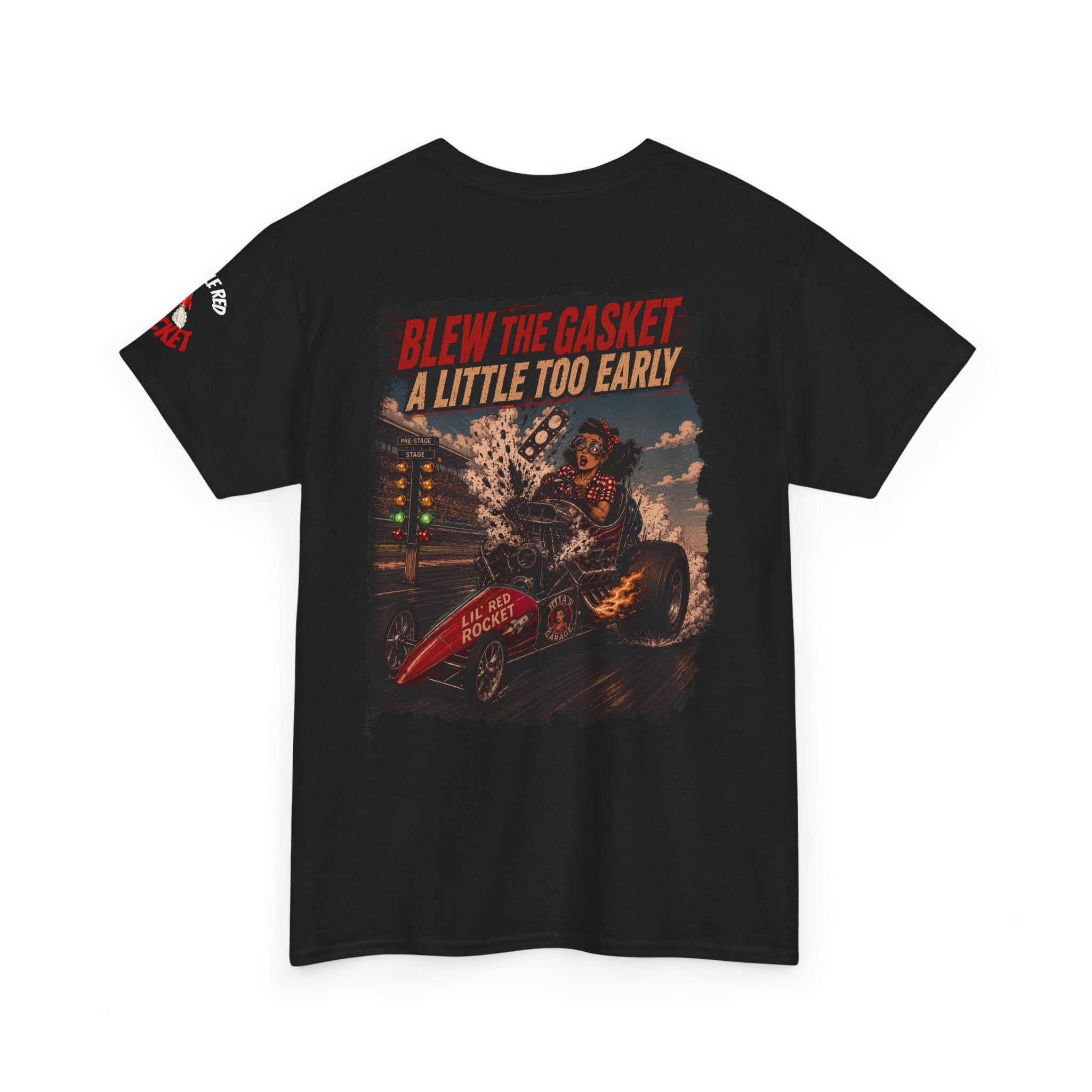 Blew the Gasket Tee — Vintage Drag Racing Graphic T-Shirt