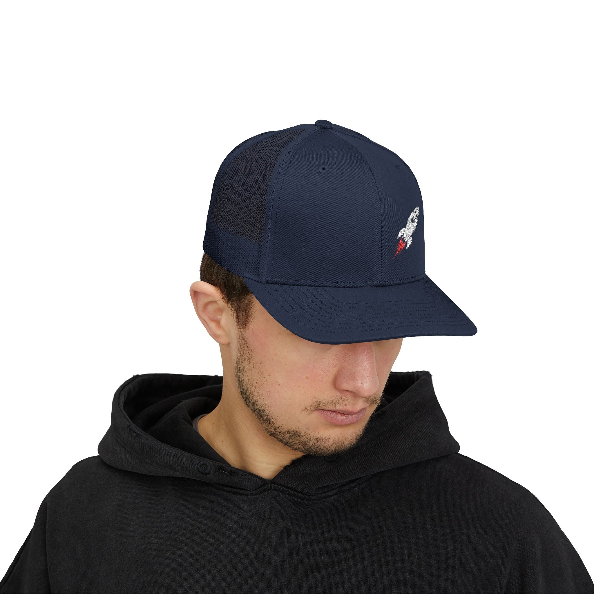Rocket Embroidered Trucker Cap