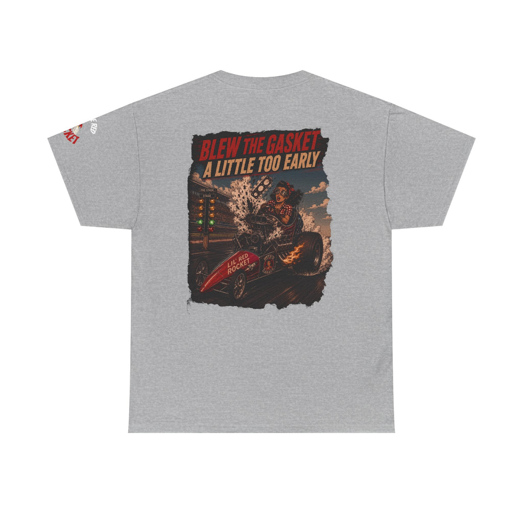 Blew the Gasket Tee — Vintage Drag Racing Graphic T-Shirt