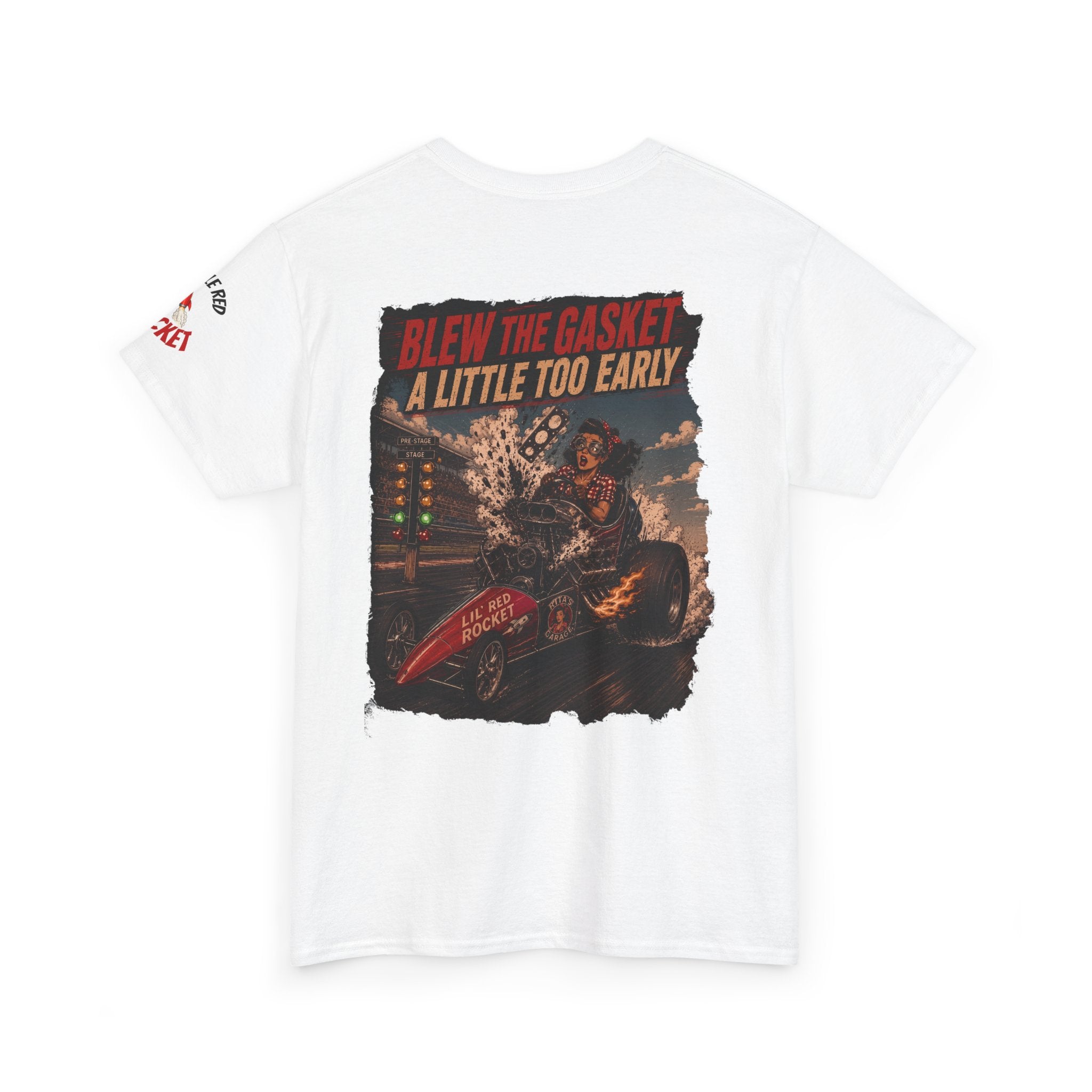 Blew the Gasket Tee — Vintage Drag Racing Graphic T-Shirt