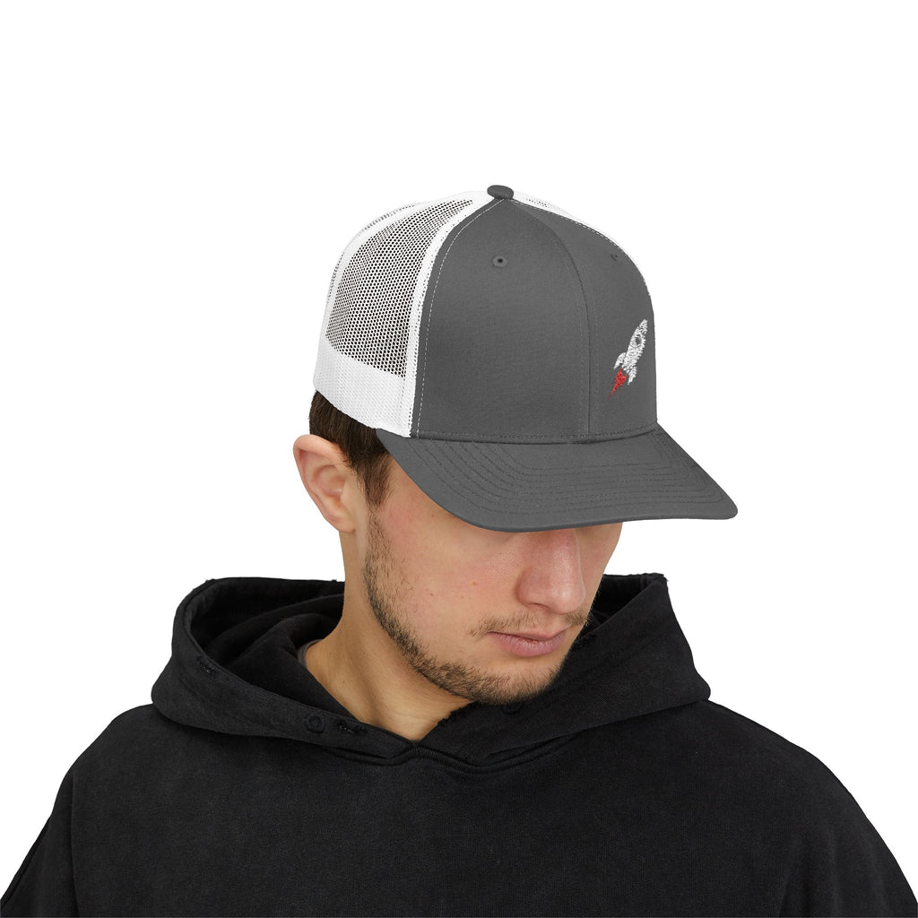 Rocket Embroidered Trucker Cap