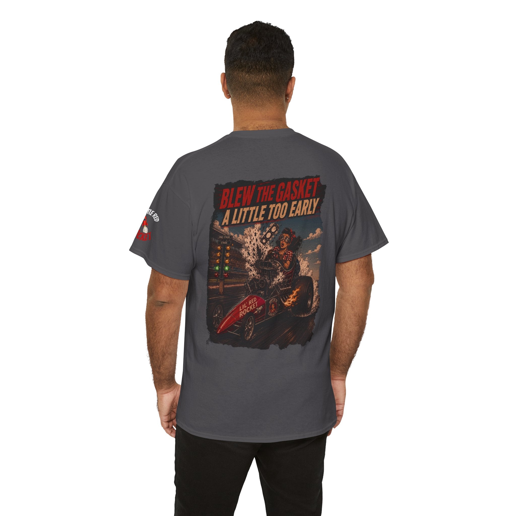 Blew the Gasket Tee — Vintage Drag Racing Graphic T-Shirt